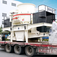 Concasseur à impact vertical HONGXING série HVI à moteur AC, capacité 85-240 t/h, pour mines et carrières, garantie 1 an, direct usine