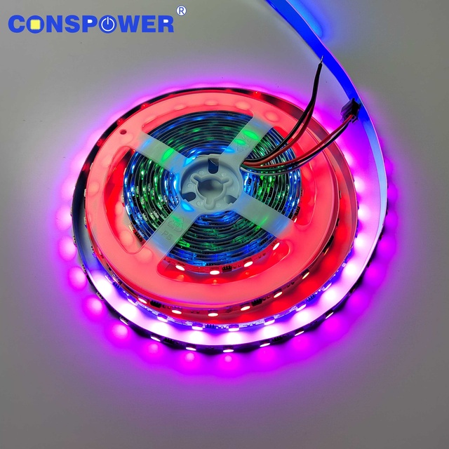 Addressable RGB LED Color Magic Strip 60LEDS/M Programmable 16703 RGBIC 5050 12V Adressierbarer Streifen Bande Adressable