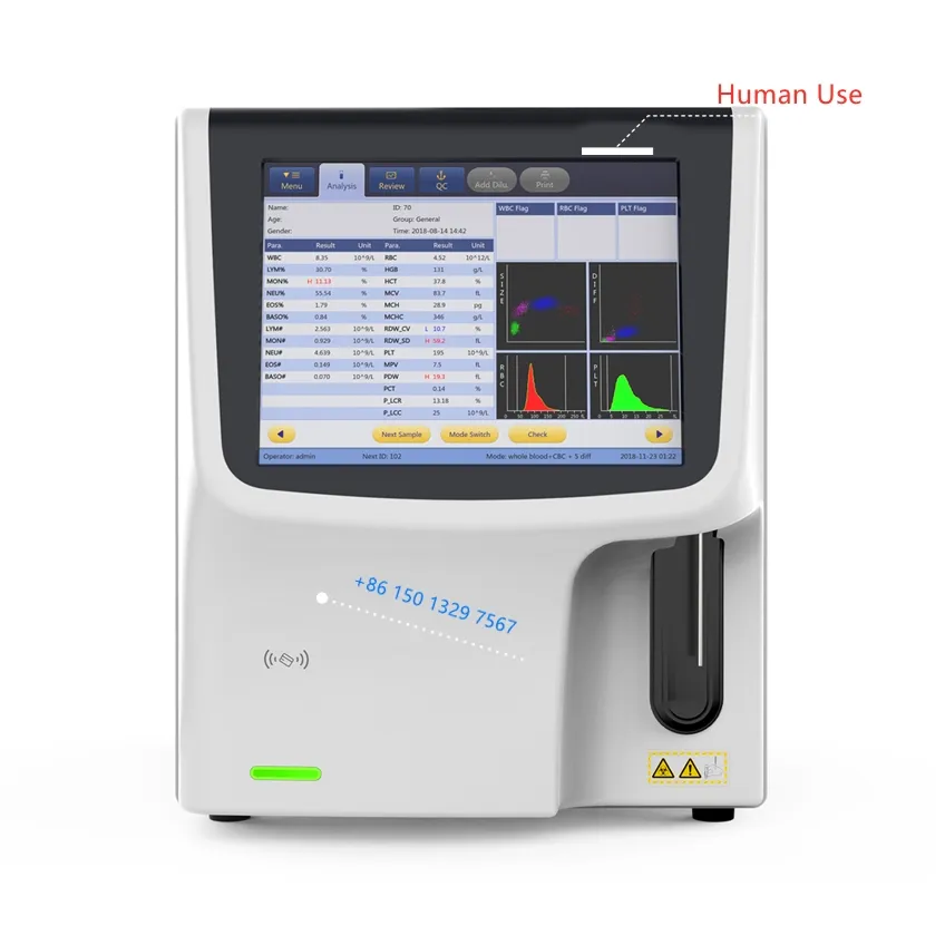 MSLAB43-analyseur d'hématologie automatique à 5 parties