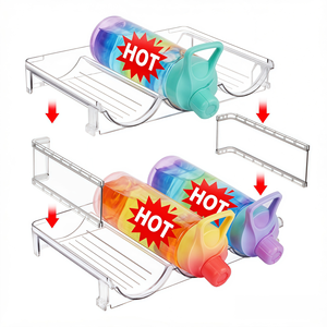 Estante Apilable Transparente para Botellas <span class=keywords><strong>de</strong></span> Vino y Agua, Ideal para Almacenamiento y Organización en la Cocina y Exhibición <span class=keywords><strong>de</strong></span> Vino - Product Image 2