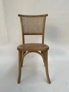 Chaise en bois d'orme avec dos en osier, <span class=keywords><strong>location</strong></span> de salle à manger, banquet, événement de mariage - Product Image 6