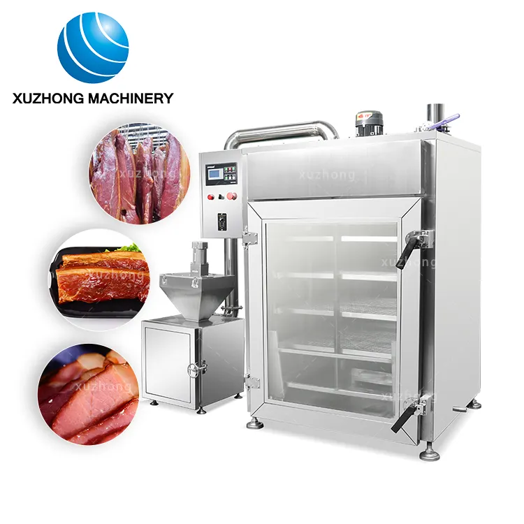 Stainless Steel Commercial Smokehouse Ahumador Vertical Meat Smoker House Machine Meat Smoking Ovens Product Making Machines