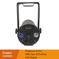 Par de luces LED para techo, lámpara colgante de pared con Zoom Manual, 60W, DMX512, RGBW, para interiores, escenario, Teatro en Casa