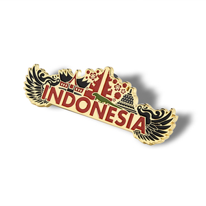 Irregular Customized Indonesia Metal Gift Tourist Souvenir Fridge Magnet - Product Image 1