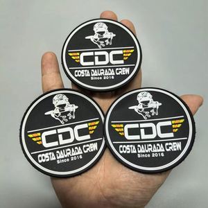 โลโก้แบบกำหนดเอง 3 มิติ ซิลิโคนใส รีดร้อน ติดตั้งได้ แพทช์ยางนิ่ม PVC ลายดอกไม้ สำหรับติดตีนตุ๊กแก - Product Image 2