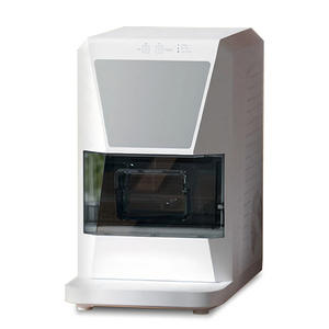 Mini máquina de hielo de 15 kg, hielo en cubos, totalmente automática, para el hogar y tiendas de té con leche, control táctil, carcasa de plástico, funciona con electricidad. - Product Image 1