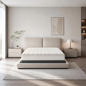 Matelas à ressorts ensachés Queen Size en tissu tricoté respirant, avec système de soutien à ressorts individuels pour la maison et l'hôtel - Product Image 2