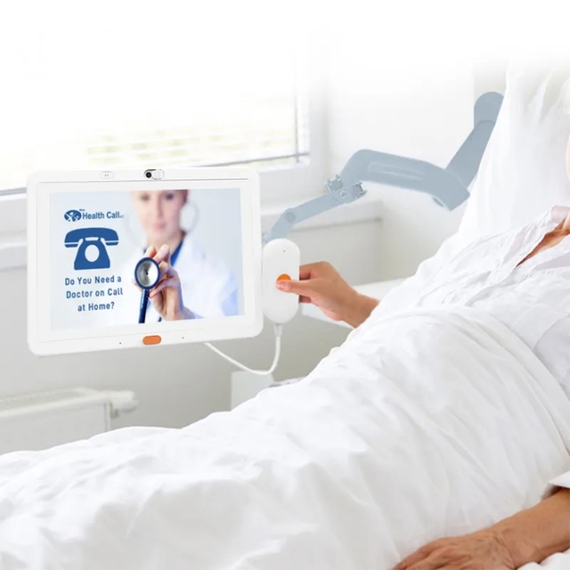 Hospital 13.3 Inch Android Wall Mount Display RK3568 PoE Panel With Touch Screen and Call Button