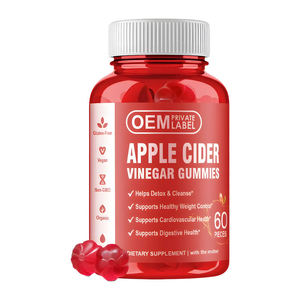 Gomitas de vinagre de sidra de manzana más vendidas para adultos, vitaminas complejas, minerales para la digestión, desintoxicación, metabolismo intestinal saludable OEM - Product Image 1