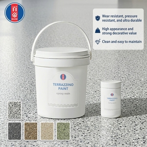 Peinture époxy auto-nivelante imperméable à base de résine époxy colorée pour sols en béton - Product Image 1