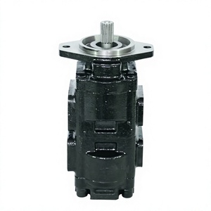 Pompe à engrenages hydraulique double tandem en fonte noire haute pression pour excavatrice, chargeuse, construction HUAMAO - Product Image 2