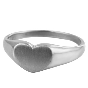 yunnique Heart Shaped Women's <b>Titanium</b> Steel <b>Ring</b> Gold Color Gift Jewelry Fashion Simple Korean Style U Shape Design - Product Image 5
