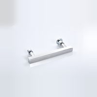 Poignée de douche carrée en acier inoxydable résistant à la corrosion et alliage de zinc, facile à nettoyer