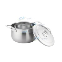 Nouvel Arrivage – Ensemble de 8 casseroles modernes en acier inoxydable, durables, écologiques, compatibles gaz et induction, lavage à la main facile