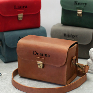 Retro PU leather SLR <b>camera</b> shoulder <b>bag</b>, outdoor portable digital <b>camera</b> shoulder <b>bag</b>, photographer's <b>camera</b> gift - Product Image 1