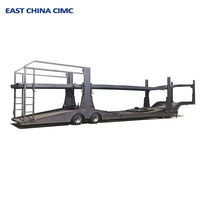 Semi-remorque de transport de voiture à 2 essieux et 3 essieux OTTC Remorques de camion porte-voitures à double pont d'occasion à vendre