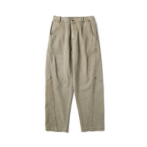2025 primavera nuovi pantaloni da lavoro Casual da <span class=keywords><strong>uomo</strong></span> alla moda in stile americano a vita media Cargo peso massimo boscaiolo 100% cotone angosciato - Product Image 6
