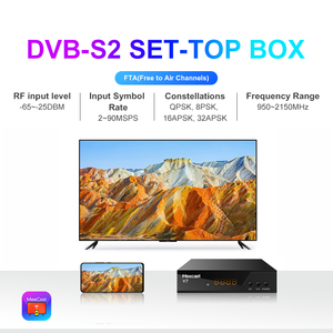 Récepteur de télévision par satellite numérique DVB-S2 HD 1080P, décodeur Free Air, prise en charge <span class=keywords><strong>H265</strong></span>/HEVC, compatible CA Conax, boîtier en fer GX6605H, Wi-Fi/LAN, 12 mois - Product Image 2