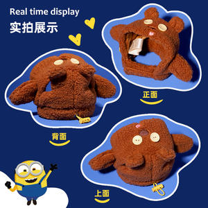 Edición limitada Cute IP Design Star <span class=keywords><strong>Tim</strong></span> Bear Cross Dressing Hat para mascotas Popular Strangle-Resistant Hat - Product Image 4