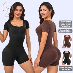 Body à manches courtes pour femmes en gros Shapewear Contrôle du ventre sans couture Amincissement Compression Body Shaper - Product Image 1