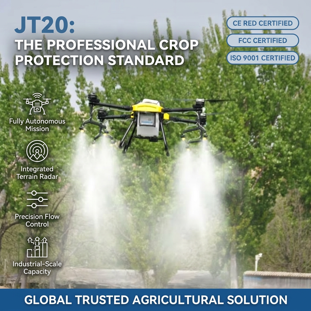 Joyance Agricultural Drone Professional GPS Crop Protection Sprayer UAV with Precision Flow Control & CE RED Certification