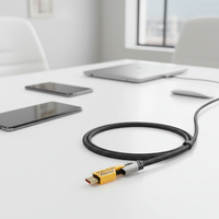 Cable de Carga Rápida de Malla Trenzada Personalizado 60W PD 3.1 Estándar EPR para Centro de Datos, Cable de Datos de Enlace Ultraestable