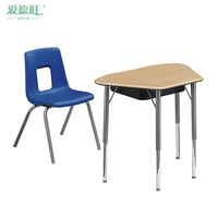 Mobilier de classe individuel de qualité supérieure, ergonomique, réglable en hauteur, personnalisable pour les écoles primaires et secondaires, vente en gros