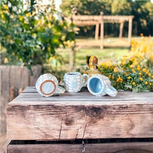 Vaso de chupito de Talavera con asa Mini Taza de cerámica mexicana hecha a mano Taza de café Espresso Regalos para amigos - Product Image 2