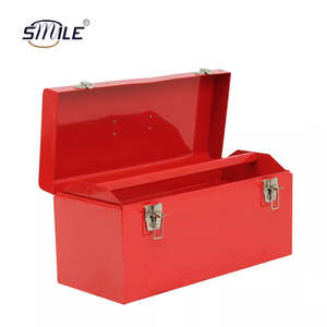 Caja de almacenamiento y organización de herramientas de Metal multifunción personalizada de fábrica de CHNSMILE, caja de herramientas de acero portátil con bandeja interior - Product Image 6
