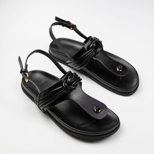 <span class=keywords><strong>Infradito</strong></span> da <span class=keywords><strong>donna</strong></span> con piedini tagliati che indossano <span class=keywords><strong>sandali</strong></span> piatti da esterno con spalline posteriori - Product Image 2