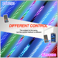 Antenne LED spirale flexible RGB pour télécommande APP, 3ft 4ft 5ft 6ft, pour Buggy, Latigos, Offroad, UTV, ATV, Flag 5150, Bateau, RZR