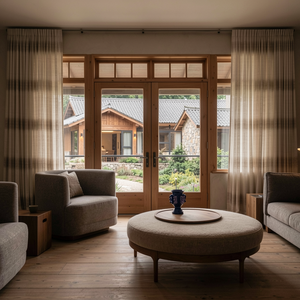 Conception d'intérieur haut <span class=keywords><strong>de</strong></span> gamme pour maison <span class=keywords><strong>de</strong></span> vacances en montagne, villa moderne en bois et pierre brute, service <span class=keywords><strong>de</strong></span> décoration personnalisé - Product Image 5
