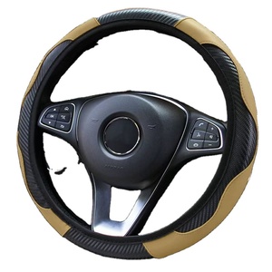 Cubierta de <span class=keywords><strong>volante</strong></span> de cuero de PVC para <span class=keywords><strong>Toyota</strong></span> Civic <span class=keywords><strong>Corolla</strong></span> antideslizante con elasticidad - Product Image 3