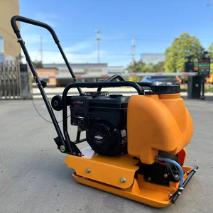 Factory Sale High Efficient Gasoline Engine <b>Vibration</b> Construction Machinery C90 90 kg <b>Plate</b> Compactor - Product Image 1