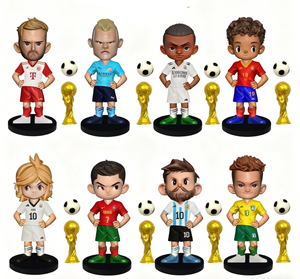 Juguetes de Fútbol de 3.5 Pulgadas con <span class=keywords><strong>Base</strong></span>, Figuras de Jugadores de Fútbol de <span class=keywords><strong>Liverpool</strong></span> para Ronaldo, Roma, Adornos Deportivos de PVC, Muñecos Estrella, 8 Piezas/Juego - Product Image 1