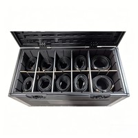 Valise de transport pour câbles et fils, valise rigide légère, pour le rangement d'équipements, valise de transport sur roulettes