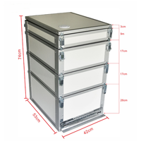Boîte de ruche Langstroth multifonctionnelle 10 cadres Kits de ruche en plastique polypropylène État neuf