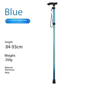 Lightweight 5-Fold Premium White Cane for Adults (110 Cm) Mobility <b>Walking</b> <b>Stick</b> for Blind and Visually Impaired - Product Image 1