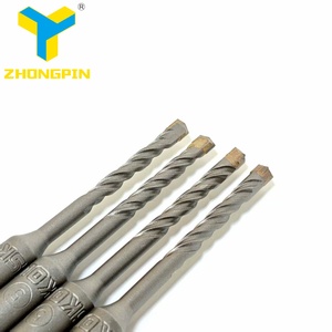 Nhà sản xuất của Tungsten Carbide chéo tip SDS cộng với điện búa khoan bit 5/<span class=keywords><strong>6</strong></span>/8/10/12/14/16/18/20/25 mét cho nề bê tông - Product Image 4