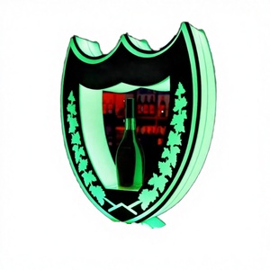 Support de présentation VIP moderne en acrylique avec logo personnalisé, éclairage LED lumineux et panneau de service pour clubs - Product Image 4