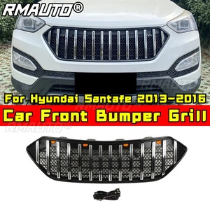 Parrilla Delantera para Auto, Parrilla Deportiva para Hyundai Santafe 2013-2016, Kit de Carrocería, Accesorios para Auto - Product Image 2