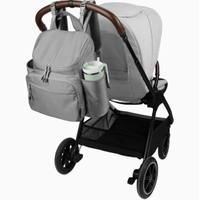 Sac à dos de maman portable, résistant à l'eau et imperméable, élégant, pour les voyages en plein air, rangement de couches pour bébé