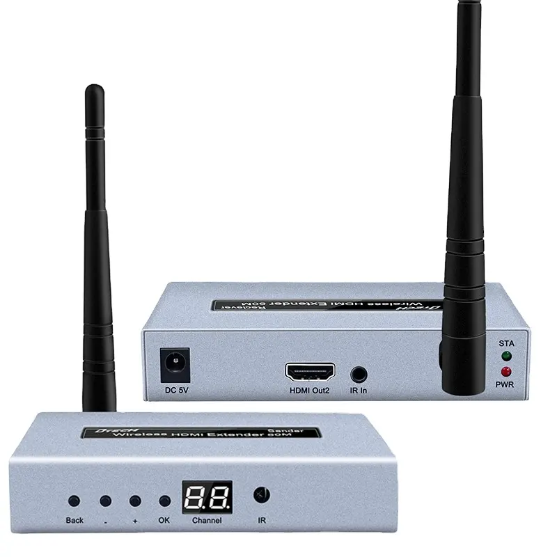 Prezzo all'ingrosso Audio Video Trasmettitore E Ricevitore Wireless HDMI Extender Usb Wifi Extender