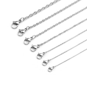 Stainless Steel <b>Cross</b> <b>Chain</b> Jewelry Findings 1.2mm 1.5mm 2.0mm 2.5mm 3mm For DIY Necklace Bracelet Making - Product Image 4