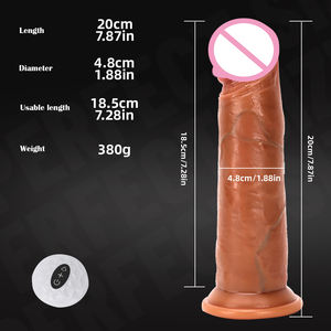 Elektrische Mastur batoren Doppels chich tiger flüssiger Silikon kautschuk Super Real Skin Silikon Realistischer Saugnapf Hahn Big <span class=keywords><strong>Huge</strong></span> <span class=keywords><strong>Dildo</strong></span> 18 - Product Image 4