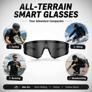 Nouvelles Lunettes Intelligentes 2026 pour le Sport, le Cyclisme, la Course à Pied, avec Caméra HD 800W, Enregistrement Vidéo, <span class=keywords><strong>Traduction</strong></span> et IA - Product Image 5