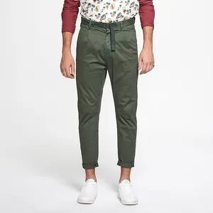 Sabin dropshipping erkek yüksek kalite slim fit moda streç giysi boyalı temel uzun pamuk dimi Chino rahat pantolon