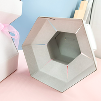 Vases pliables créatifs en carton pour fleurs, grand format, pour transport de bouquets, avec finition mate, vente en gros