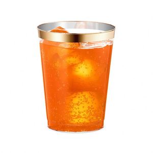 Gobelet jetable transparent en plastique rigide de 12 oz, moulé par injection, pour restaurant, vente en gros, vaisselle pour tasses à thé et soucoupes - Product Image 3