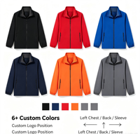 Veste Softshell Homme Personnalisée Nouvelle Collection Automne – Vêtement de Sport Tendance à Manches Longues, Col Montant et Fermeture Éclair pour Activités de Plein Air